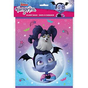 Unique Industries Disney Vampirina Plastic Loot Bags (8 Per Package)