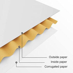 50 Pack 4"x4"x2" Shipping Boxes, Corrugated Cardboard Small Box Mailer, Shipping Boxes for Small Business for Gift Packing- TONESPAC (4"x4"x2", White)