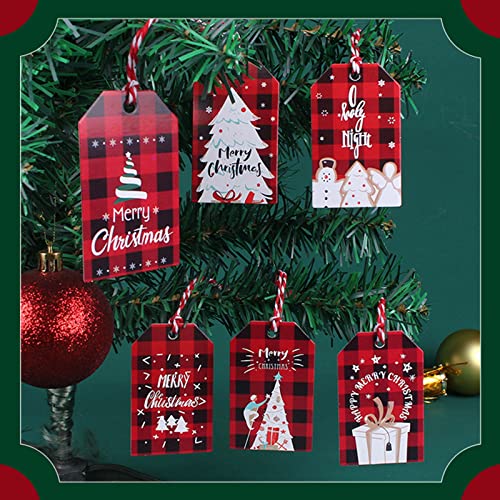 Set of 48 Tags with Strings Perfect for Marking Your Gifts Many Different Designs of Tags with Strings Tags Tags with Painted Glass Window Hangings Kids