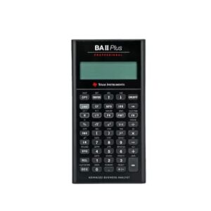 Texas Instruments BA II Plus Professional Financial Calculator Silver 9.8 Inch