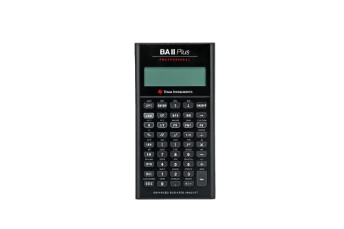 Texas Instruments BA II Plus Professional Financial Calculator Silver 9.8 Inch