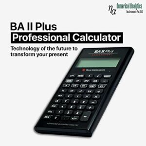 Texas Instruments BA II Plus Professional Financial Calculator Silver 9.8 Inch