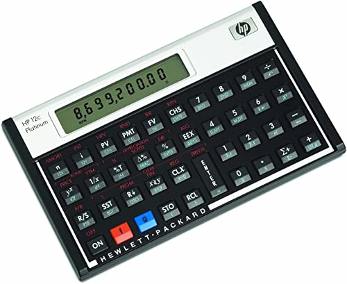 HP 12c Platinum Financial Calculator, 10-Digit LCD