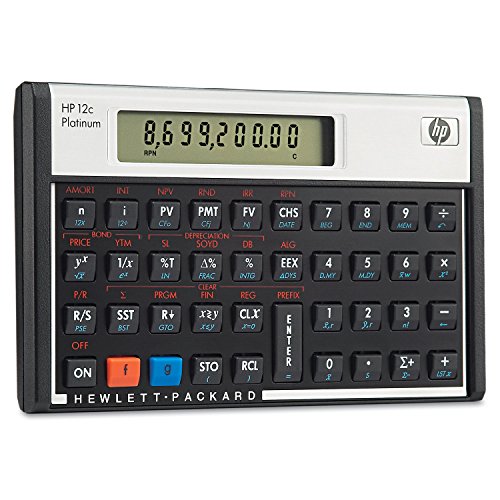 HP F2231AA 12c Platinum Financial Calculator, 10-Digit LCD