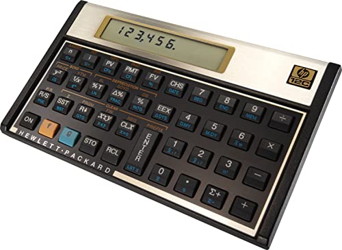 HP 12C Financial Calculator, 120 Functions, 5 x 3-1/8, 10-Digit LCD