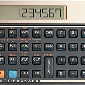 HP 12C Financial Calculator, 120 Functions, 5 x 3-1/8, 10-Digit LCD