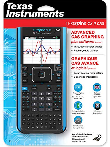 Texas Instruments TI-Nspire CX II CAS Color Graphing Calculator with Student Software (PC/Mac)