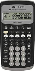 texas instruments ba ii plus professional financial calculator iibapro/clm/1l1/d