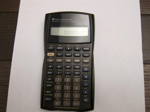 Texas Instrument Texas Ti-Ba Ii Plus - Advanced Financial Calc (Office Machine / Calculators)