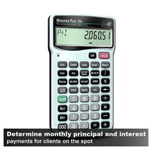 Calculated Industries 3415 Qualifier Plus IIIx Advanced Real Estate Mortgage Finance Calculator | Simple Operation | Buyer Pre-Qualifying | Solves Payments, Amortization, ARMs, Combos, FHA, VA, More