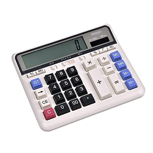 Desktop Calculator Standard Function Desktop Calculators Basic Financial Calculator Solar Powered Accounting Calculator 12 Digit LCD Display Calculators