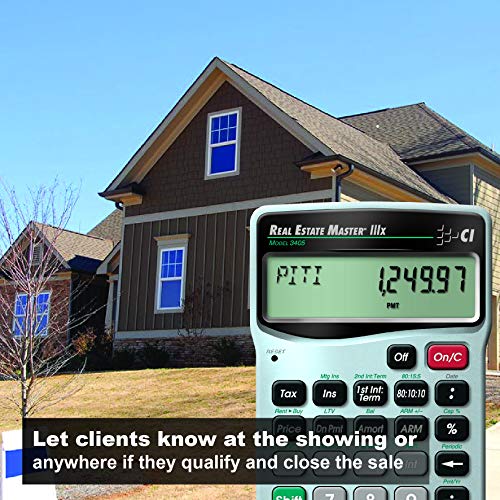 Calculated Industries 3405 Real Estate Master IIIx Residential Real Estate Finance Calculator & Dictionary of Real Estate Terms (Barron's Business Dictionaries)