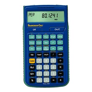 calculated industries 4400 tradesmancalc technical trades dimensional trigonometry and geometry math and conversion calculator tool for tech students, welders, metal fabricators, engineers, draftsmen
