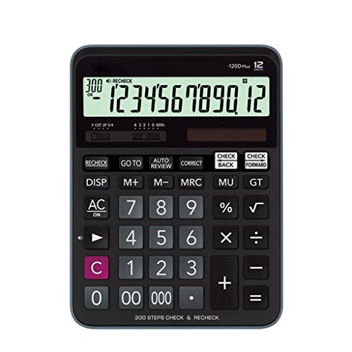 MJWDP Desktop Calculator Upgraded Office Calculator Financial Accounting Multifunctional Solar Energy