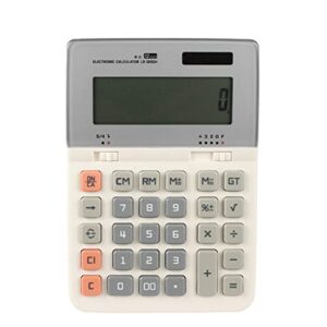 mjwdp calculator classic durable financial accounting money large dual power large screen large buttons desktop solar