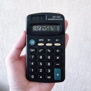 SDFGH 8 Digit Portable Calculator Large Buttons Financial Business Accounting Tool for Office School