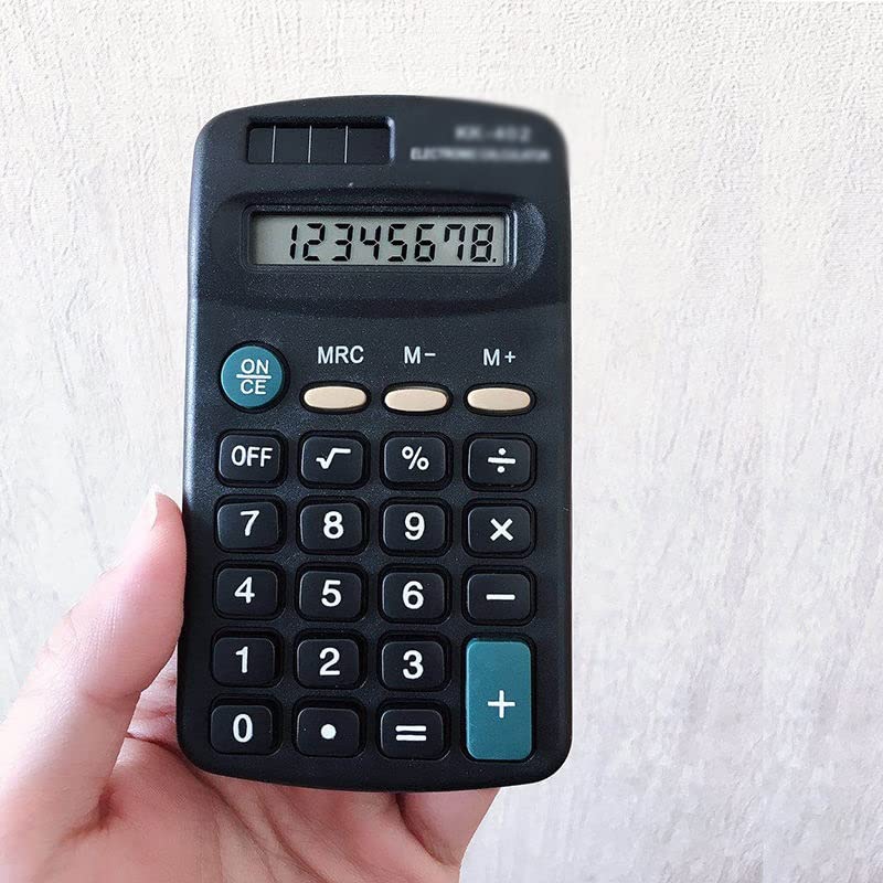 SDFGH 8 Digit Portable Calculator Large Buttons Financial Business Accounting Tool for Office School