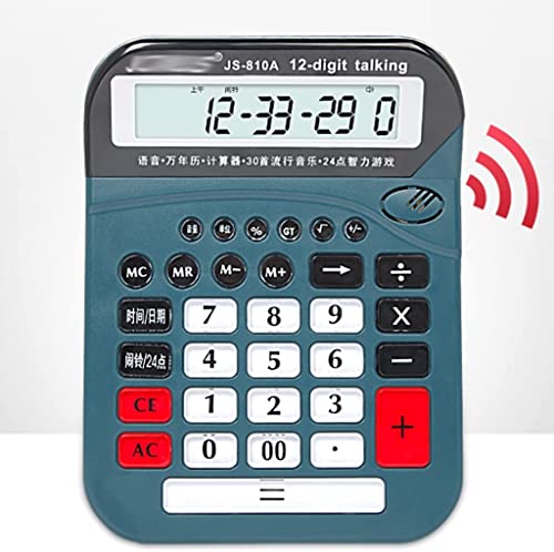 Desktop Calculator Calculators Office Desktop Calculator 12 Digit Large LCD Display Real Voice Financial Accounting Home Office Supplies Calculators