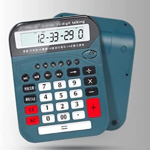 Desktop Calculator Calculators Office Desktop Calculator 12 Digit Large LCD Display Real Voice Financial Accounting Home Office Supplies Calculators