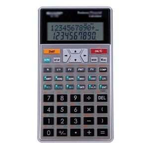 3190 creative financial calculator, large-screen multi-function mini portable scientific calculator, suitable for financial accounting gift (color : gray, size : 5.9inchs)