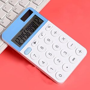 solar calculator multifunctional student accounting exam special financial calculator cute small calculator 12 digits display (color : b, size