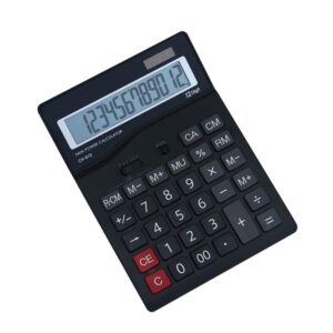 Desktop Calculator Calculator 12-Digit Display Large Display Office Financial Calculator (Color : A, Size : One Size)
