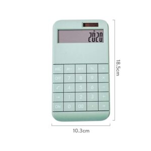 MJWDP Cute Cartoon Calculator Fashion Student Portable Calculator Small Solar Financial Cashier Girl 12-bit (Color : A, Size