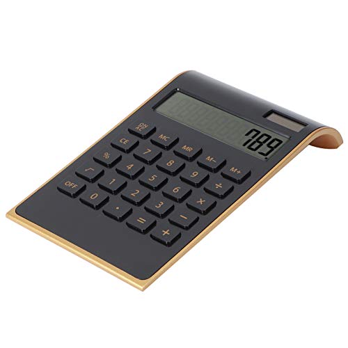 Tgoon Financial Calculator, Two Ways to Supply Power 10 Digits Calculator Business Calculator Desk Financial Office calculations Various Financial(Black)