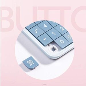 MJWDP 12 Digit Desk Calculator Large Buttons Cute Candy Color Financial Business Accounting Tool Big Buttons Battery (Color : D)