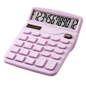phoenixb2c student calculator calculation sturdy dual power handheld calculator purple