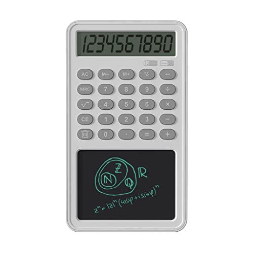 Multifunctional Calculator Business Office Portable LCD Handwriting Tablet Calculator 12 Digit Display Financial Calculator (Color : B, Size : One Size)