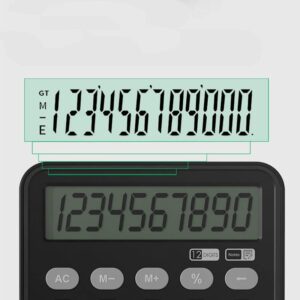 Multifunctional Calculator Business Office Portable LCD Handwriting Tablet Calculator 12 Digit Display Financial Calculator (Color : B, Size : One Size)