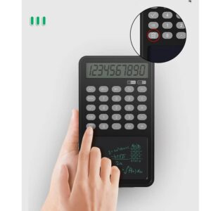 Multifunctional Calculator Business Office Portable LCD Handwriting Tablet Calculator 12 Digit Display Financial Calculator (Color : B, Size : One Size)