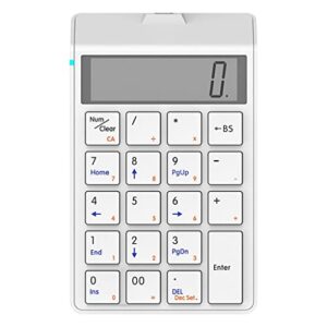 cujux calculator keypad usb charging financial accounting keyboard 12-digit display keyboard calculator dual-use (color : black, size : as the picture shows)