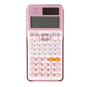desktop calculator multifunction function calculator student math calculator financial calculator scientific calculators (color : pink, size : 16 * 8cm)