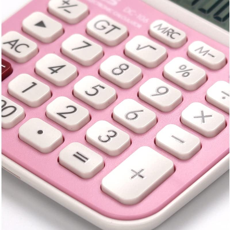 MJWDP 10 Digit Desk Calculator Financial Business Accounting Tool Mini Cute Portable Small Office Supplies