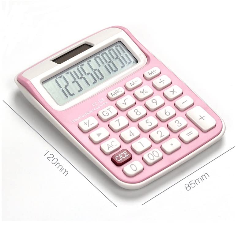 MJWDP 10 Digit Desk Calculator Financial Business Accounting Tool Mini Cute Portable Small Office Supplies