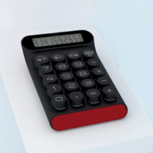 sslcwl mechanical key calculator financial office female fashion personality creative mini portable, mechanical keyboard calculator (color : black, size : 150x92x30mm)
