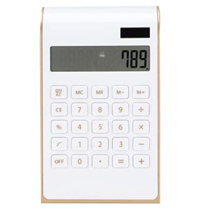 Solar Calculator Compact Size Financial Calculator for Office Home for Financial Functions(White)