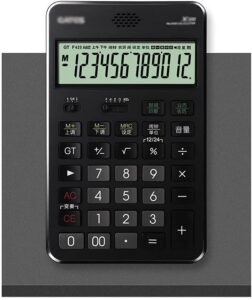 desktop calculator function desktop calculators12 digit lcd display solar powered basic financial accounting calculator calculators (color : onecolor, size : voice type)
