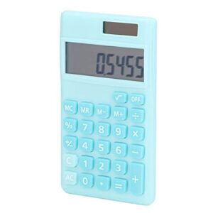 candy coloured calculator with 8 digit lcd display, large keys designed for fast response, hand held pocket calculator for business, office, home, basic budget, school (peacock blue)