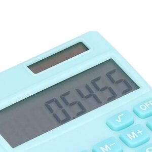 Candy Coloured Calculator with 8 Digit LCD Display, Large Keys Designed for Fast Response, Hand Held Pocket Calculator for Business, Office, Home, Basic Budget, School (Peacock Blue)