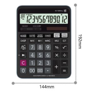 YANYUESHOP Desktop Calculator Upgraded Office Calculator Financial Accounting Multifunctional Solar Energy (Color : A, Size