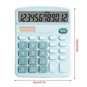 MJWDP Calculator 12 Digits Electronic LCD Large Screen Desktop Calculators Home Office School Calculators Financial Accounting Tools (Color : D)