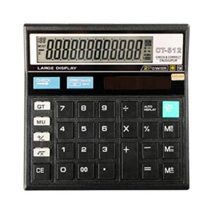 ultechnovo kids calculator office accounting digital desktop calculator – black financial calculator battery computadora para niños
