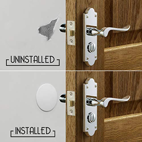 Door Stopper Wall Protector Large 3.15" (4 PCS) - Door Stop with Strong Back Adhesive - Quiet and Shock Absorbent Silicone Wall Protectors from Door Knobs - Protects Every Wall Surface