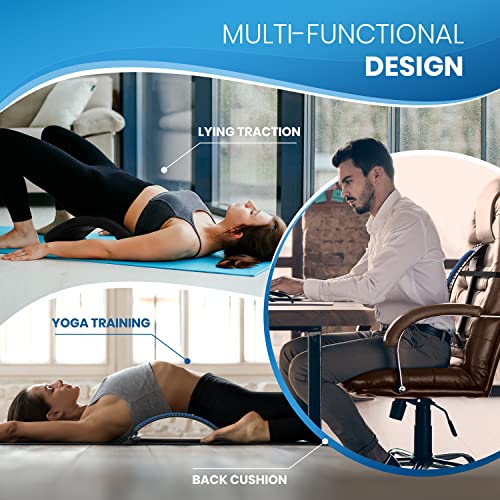 Back Stretcher for Lower Back Pain Relief - Get Spine Decompression & Back Decompression with This Adjustable Back Stretching Device - The Ultimate Back Pain Relief Products - Everlasting Comfort