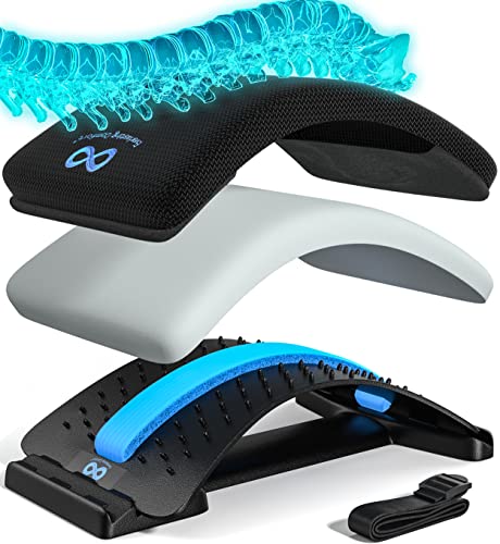 Back Stretcher for Lower Back Pain Relief - Get Spine Decompression & Back Decompression with This Adjustable Back Stretching Device - The Ultimate Back Pain Relief Products - Everlasting Comfort