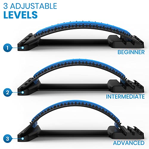 Back Stretcher for Lower Back Pain Relief - Get Spine Decompression & Back Decompression with This Adjustable Back Stretching Device - The Ultimate Back Pain Relief Products - Everlasting Comfort