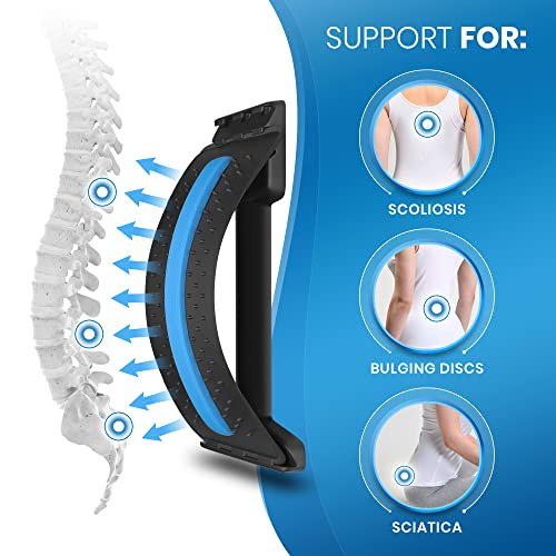 Back Stretcher for Lower Back Pain Relief - Get Spine Decompression & Back Decompression with This Adjustable Back Stretching Device - The Ultimate Back Pain Relief Products - Everlasting Comfort
